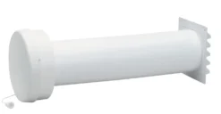 Friskluftventil F80, komplet, grå
