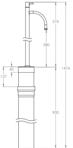 Frostline Eqi havevandpost