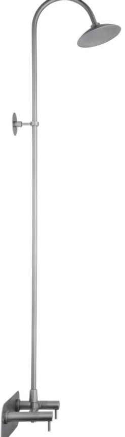 Frostline Udendørsbruser EQI 5050, 300-550mm, rustfrit stål, væghængt, 2 grebs