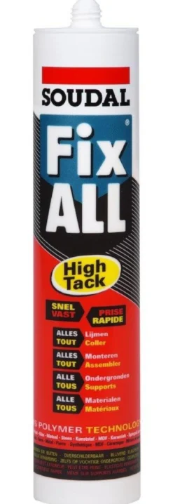 Fugemasse fix all high tack, hvid, 290 ml - Soudal