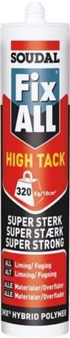 Fugemasse Fix ALL High Tack, sort, 290 ml