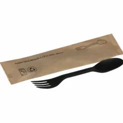 Gaffelske plastik CPLA, sort, 168mm, 23801, flergangs, enkeltpakket, 500 stk