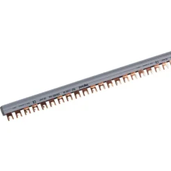 Gaffelsløjfeskinne 4P, 1M, 56 (14) gafler L1,L2,L3,N med endestykke - Legrand