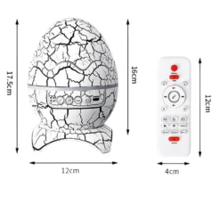 Galakse projektør - Dinosaur æg, 5V USB, inkl. fjernbetjening