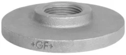 Galvaniseret gevind flange (uboret)