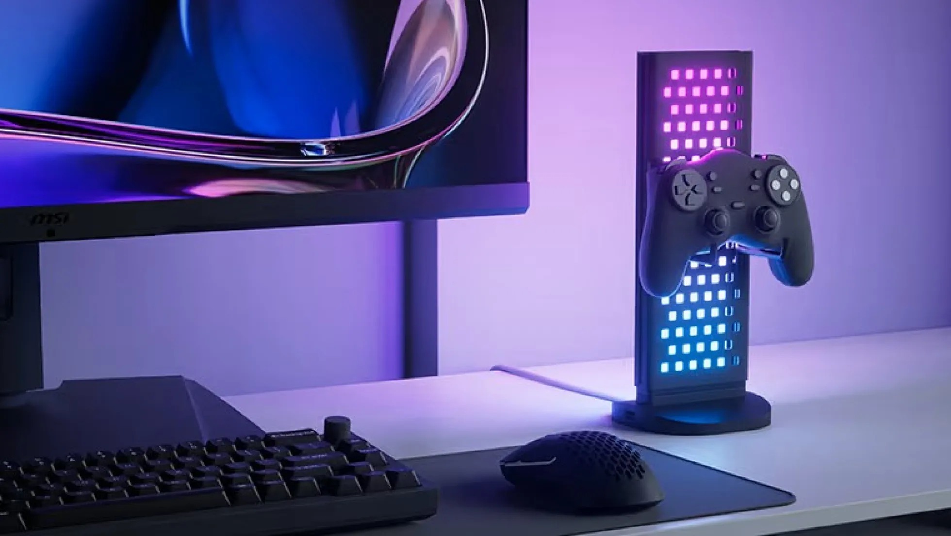 Gaming Dock Smart LED-bordlampe med USB - Nanoleaf