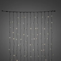 Gardinlyskæde, 31V, 208 varm hvid LED, 1 meter bred - Konstsmide (restsalg)