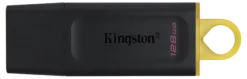 128 GB, USB 3.2 Gen 1, DataTraveler Exodia, sort/gul (udgået)