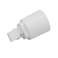 G24D til E27 adapter, 230V, stikadapter til omformer fra G24D til E27 sokkel