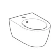 Geberit iCon hængebidet, 355x530x300 mm, hanehul midt, uden armatur, porcelæn KeraTect