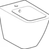 Geberit iCon Square bidet, 355x560x400mm, hanehul midt, uden armatur, porcelæn, hvid