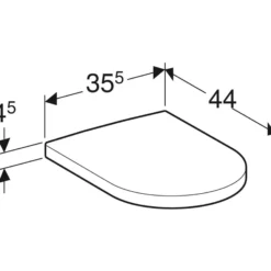 Geberit Icon toiletsæde soft close & QR