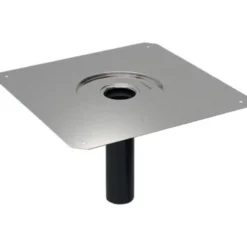 Geberit Pluvia dampspærretilslutning, 56 mm, Kromnikkelstål 1.4301