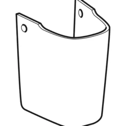 Geberit Renova Compact halvsøjle, 315 x 215 x 237 mm, hvid KeraTect