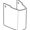 Geberit Renova Plan halvsøjle, hvid porcelæn, 325 x 225 x 300 mm