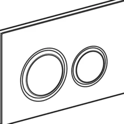 Geberit Sigma50 Round betjeningsplade