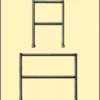Gelænderramme, 0,75 m - Zarges