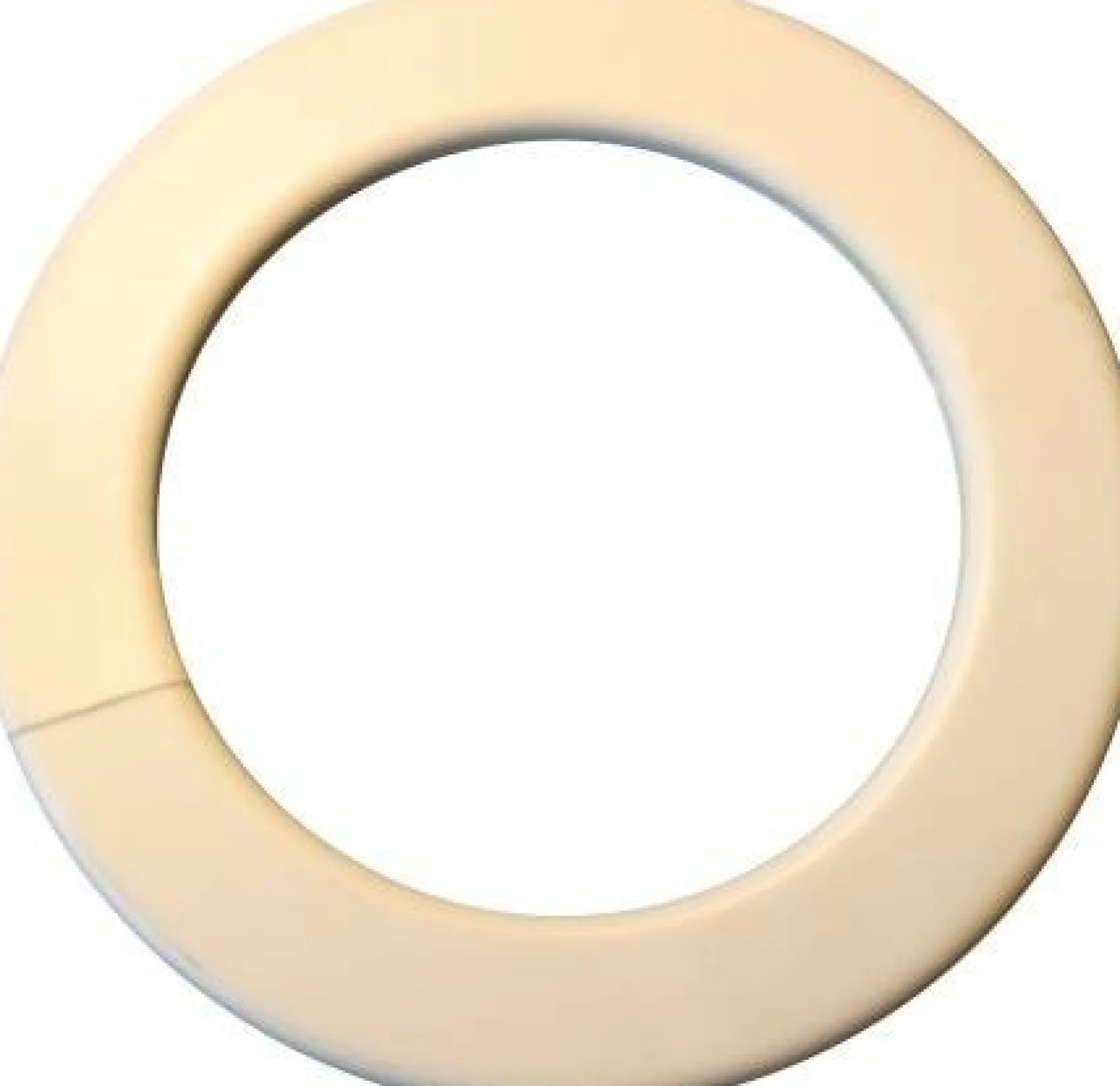 Gennemføring, hvid plast Ø100 mm