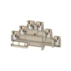 Gennemgangsklemme A3T, 2,5 mm², beige