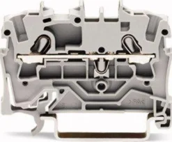 Gennemgangsklemme 2,5mm², 2-leder, grå - 550V, 22A