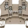 Gennemgangsklemme WDU 1,5/ZZ, beige, 2xskrue/2xskrue - Weidmüller