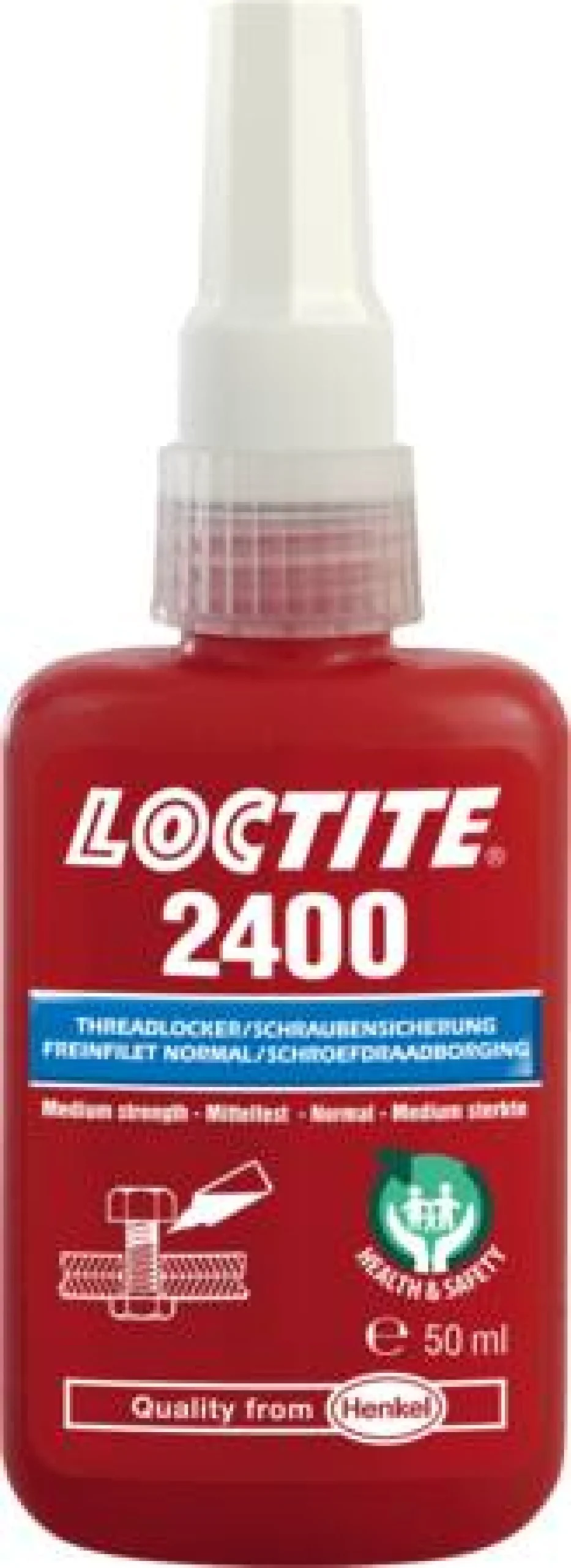Gevindsikring 2400, 50ml, blå - Loctite