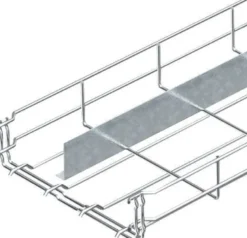 Gitterbakke Magic HxB : 55x100 mm med 1 delespor (68/32) elektrogalvaniseret stål - 3 meter