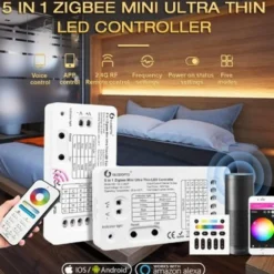 Gledopto 5i1 mini 5V/12V/24V controller Zigbee RGB+CCT