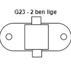G23 LED pære, RA80 (erstatter 12W)