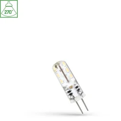 G4 LED pære, 1,5W, 12V, 110 lumen, 3000K, ikke dæmpbar
