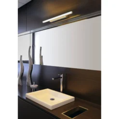 GLENOS 60, LED spejllampe grå, CCT switch 3000/4000K