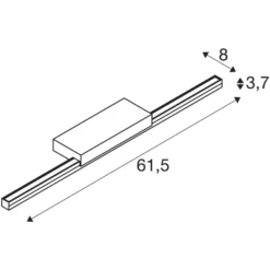 Glenos 60, LED spejllampe med CCT switch 3000/4000K, hvid - SLV