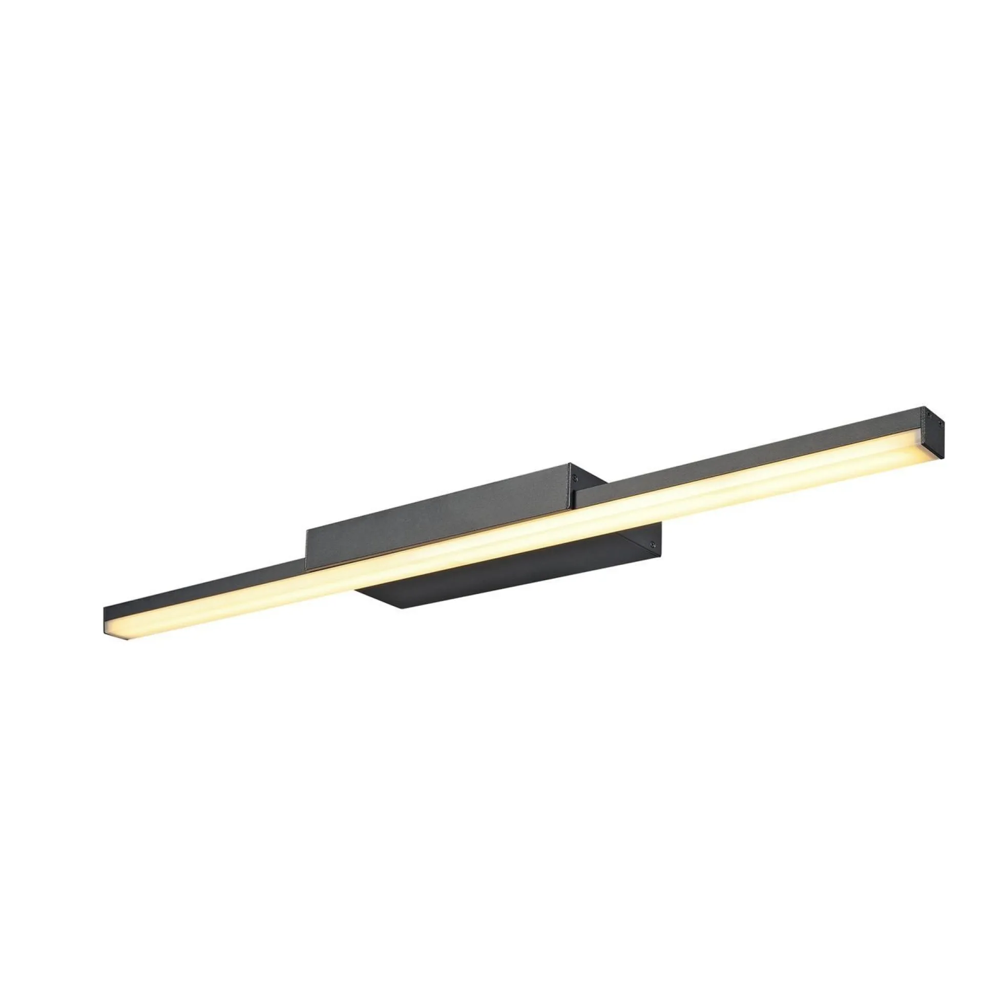 GLENOS 60, LED spejllampe sort, CCT switch 3000/4000K