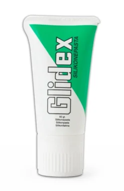 Glidex silikonpasta, drikkevandsgodkendt, 50 g med påføringssvamp
