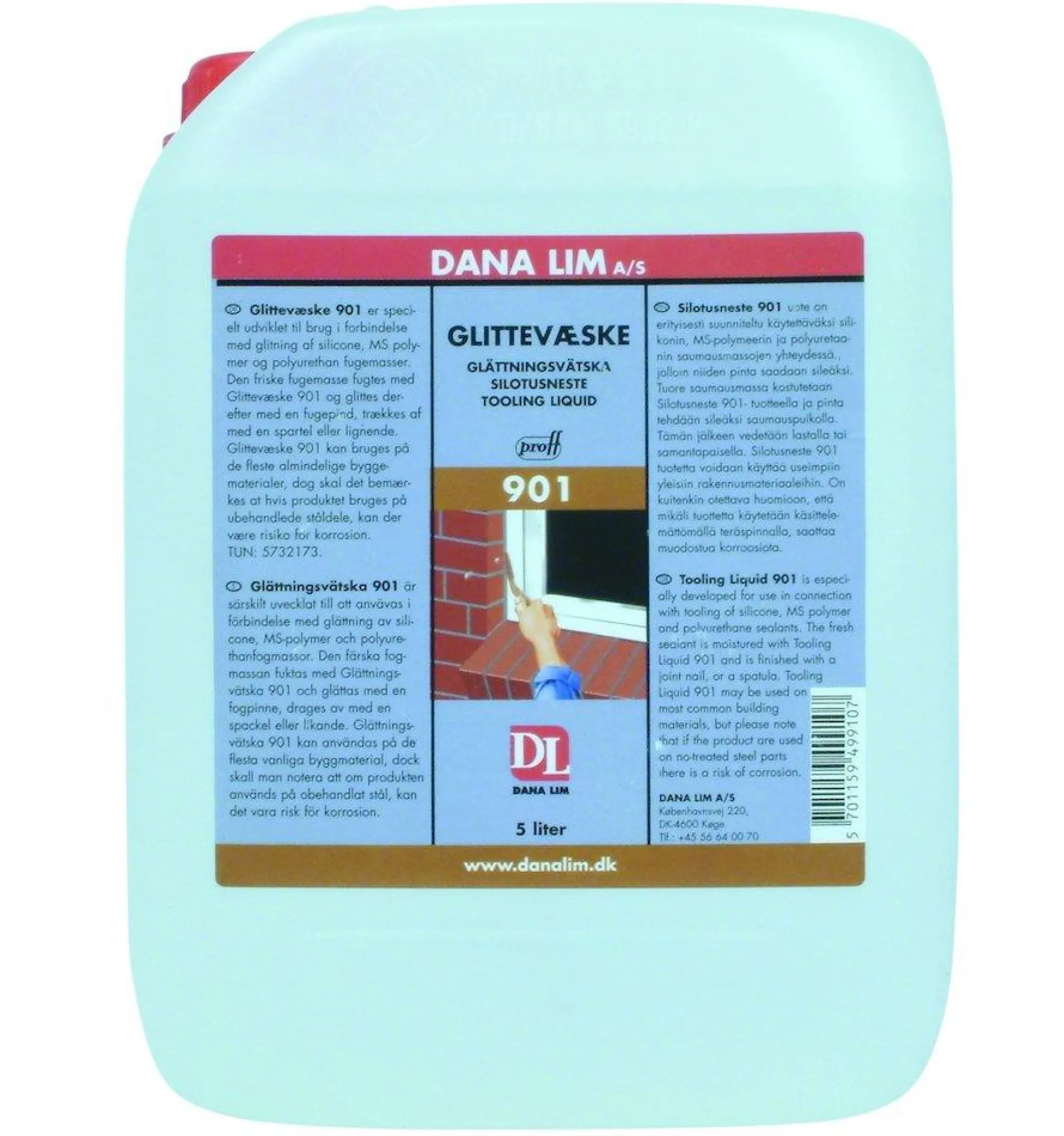 Glittevæske 901, 5 liter, dunk
