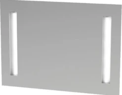 Godhavn spejl med LED lys, 600 x 850 mm