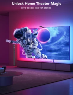 Govee Envisual TV Backlight T2, Dual Cameras, komplet TV-baggrundsbelysning, Bluetooth, WiFi