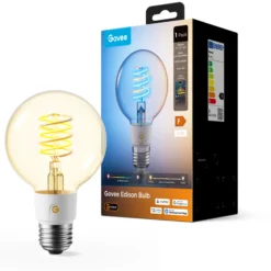 Govee E27 Smart Edison G80 Light Bulb, smart LED-globepære, 500 lm, dæmpbar