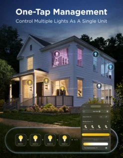 Govee E27 Smart Edison G80 Light Bulb, smart LED-globepære, 500 lm, dæmpbar