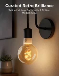 Govee E27 Smart Edison G80 Light Bulb, smart LED-globepære, 500 lm, dæmpbar