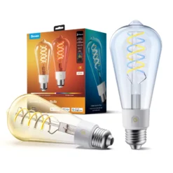 Govee E27 Smart Edison Light Bulb, smart LED-pære, 500 lm, dæmpbar, 2-pak