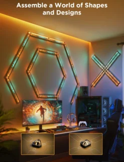 Govee Gaming Wall Lights, Bluetooth, WiFi, Matter (4+1)