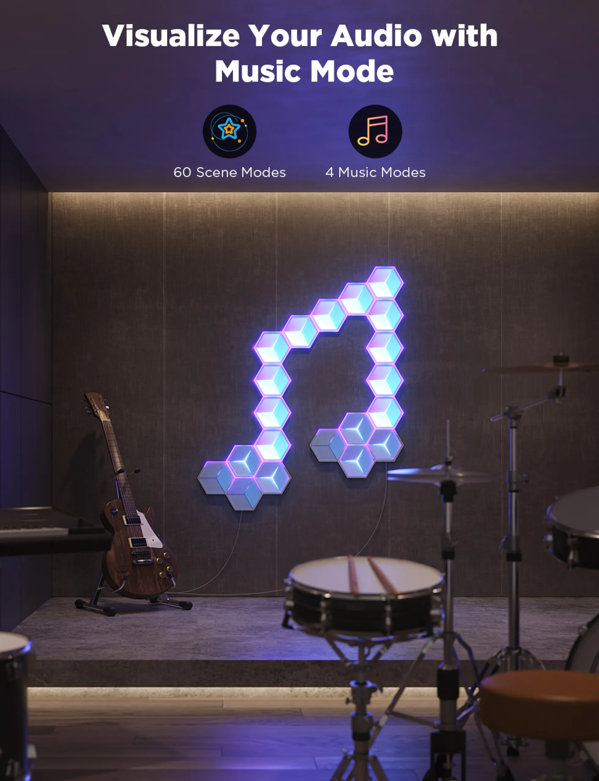 Govee Glide Hexagon Light Panels Ultra - 7-pak