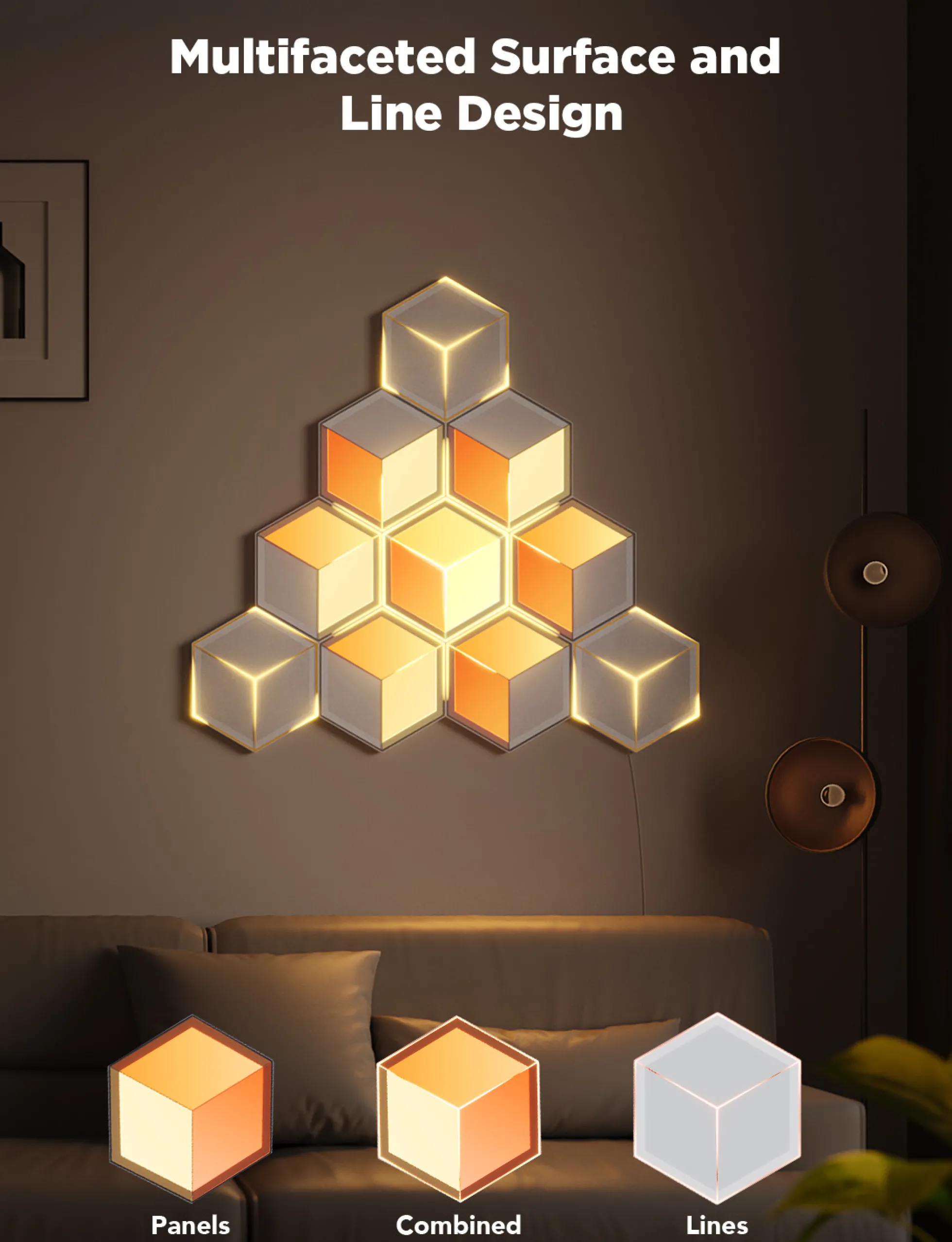 Govee Glide Hexagon Light Panels Ultra - 7-pak