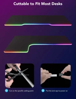 Govee Neon Gamling Light til gaming borde, RGBIC, Bluetooth, WiFi