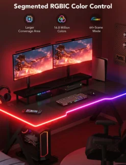 Govee Neon Gamling Light til gaming borde, RGBIC, Bluetooth, WiFi