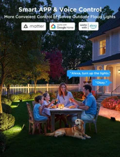 Govee Outdoor Ground Lights 2, spydspot, Bluetooth, WiFi - 4-pak