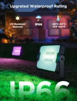 Govee Outdoor Ground Lights 2, spydspot, Bluetooth, WiFi - 4-pak