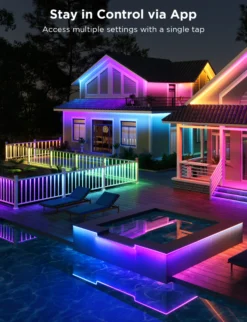 Govee Phantasy Outdoor LED Strip Lights, RGBICWW, Matter, Bluetooth, WiFi, 10 meter