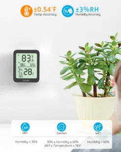 Govee Smart Display temperatur og fugtighedsmåler, Bluetooth